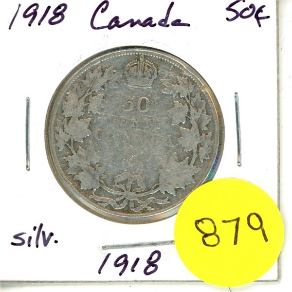 1918 Canada Silver 50¢