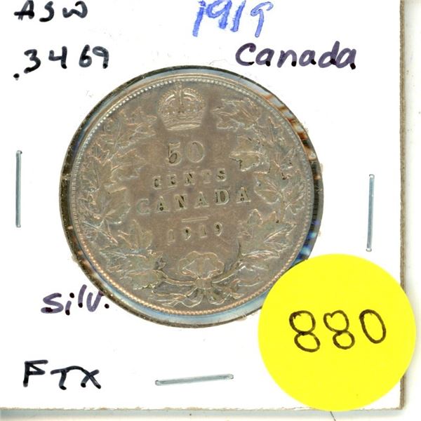 1919 Canada Silver 50¢