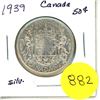 Image 1 : 1939 Canada Silver 50¢