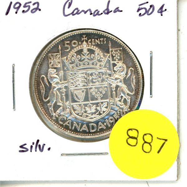 1952 Canada Silver 50¢