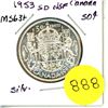 Image 1 : 1953 SD NSF Canada Silver 50¢