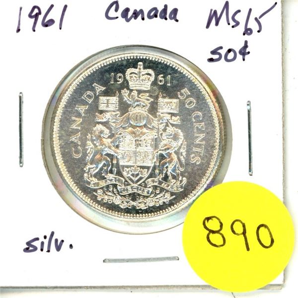 1961 Canada Silver 50¢