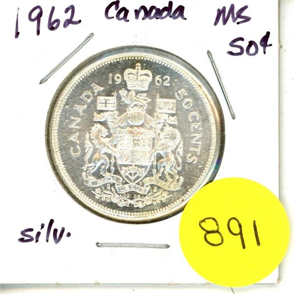 1962 Canada Silver 50¢