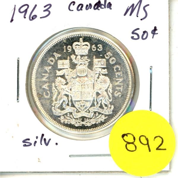 1963 Canada Silver 50¢