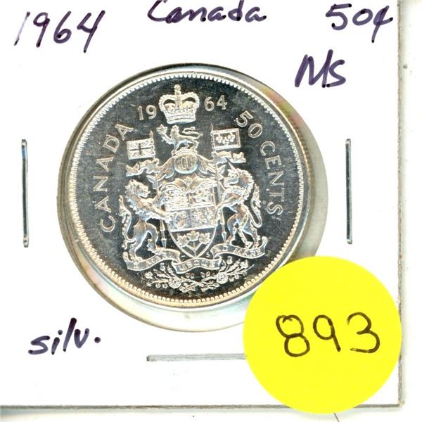 1964 Canada Silver 50¢