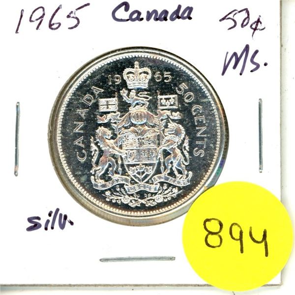 1965 Canada Silver 50¢