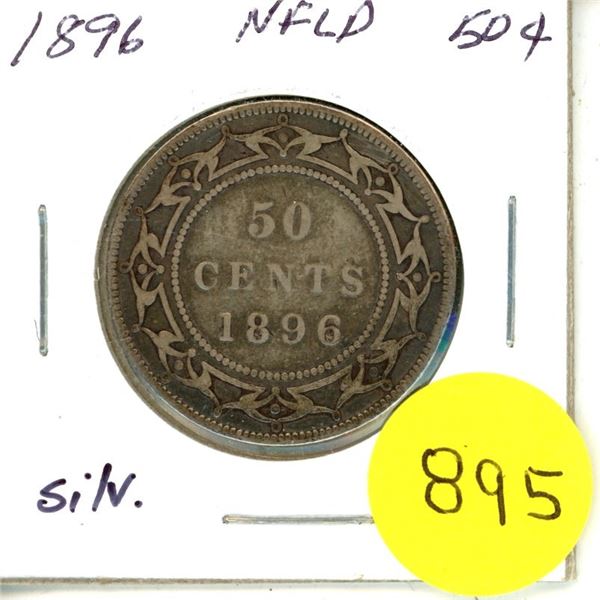 1896 Newfoundland Silver 50¢