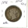 Image 2 : 1896 Newfoundland Silver 50¢