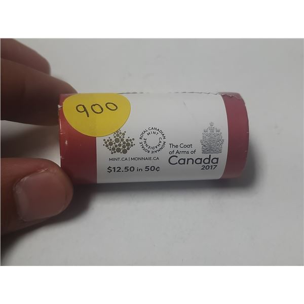 2017 Mint Roll BU Canada 50¢