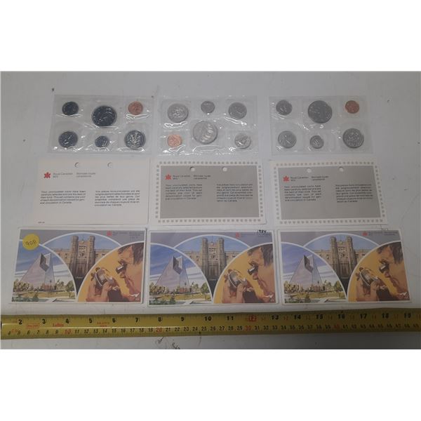 Lot of 3 Canada Year Sets:  1982, 1983, 1984