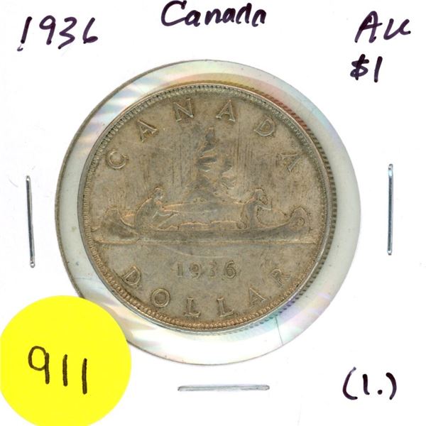 1936 Canada Silver Dollar (1.)