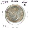 Image 2 : 1939 Canada Silver Dollar