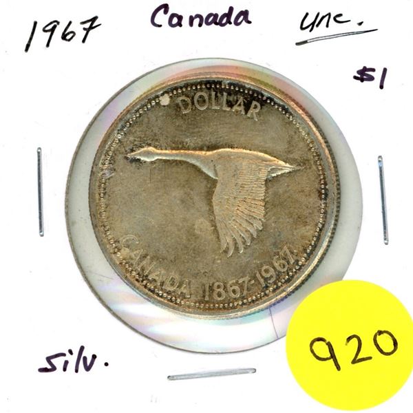 1967 Canada Silver Dollar