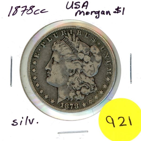 1878cc USA Silver Morgan Dollar