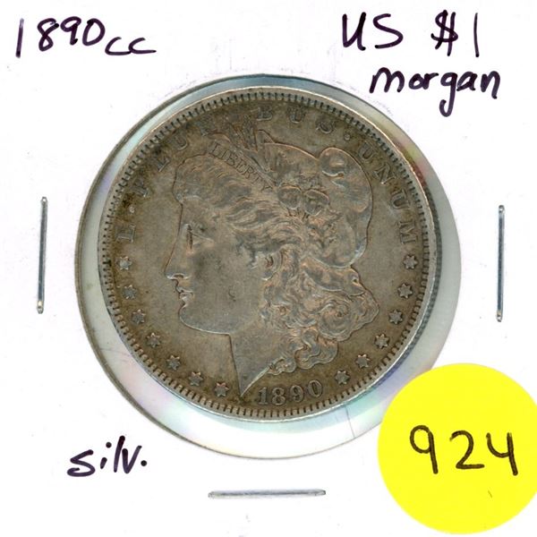 1890cc USA Silver Morgan Dollar