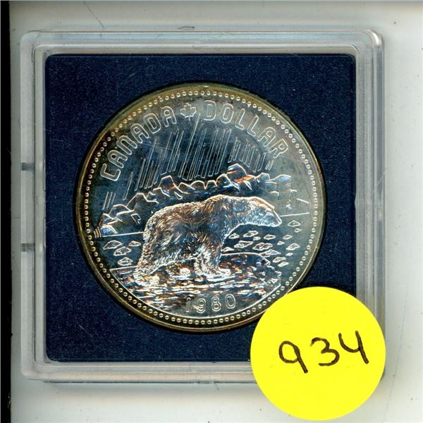 1980 Canada Silver Dollar