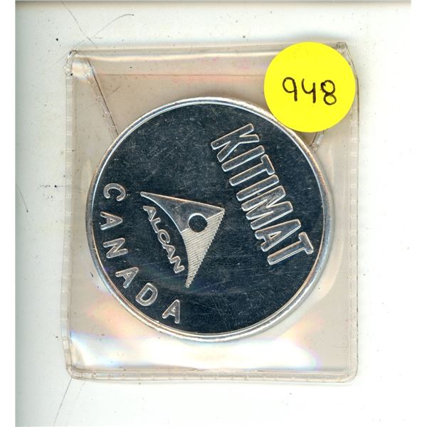 Kitimat Alcan Aluminum Medallion