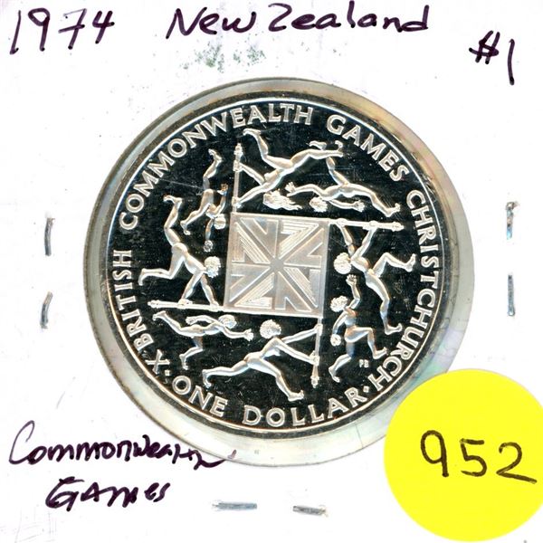 1974 New Zealand Commonwealth Games Christchurch Dollar