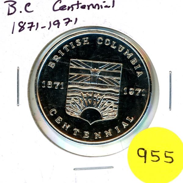 1871-1971 BC Centennial Medallion