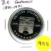 Image 1 : 1871-1971 BC Centennial Medallion