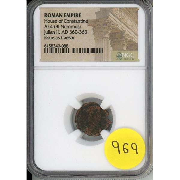 AD 360-363 House of Constantine Julian II, AE4 (BL Nummus)