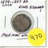 Image 1 : AD circa 1279-1307 England, King Edward I Silver Penny