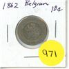 Image 1 : 1862 Belgium King Leopold I Silver 10 Centimes