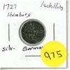 Image 1 : 1727 Hamburg (German States) Silver One Schilling