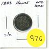 Image 1 : 1883 Hawaii Silver One Dime