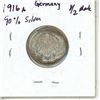 Image 2 : 1916 Germany Silver Half Mark