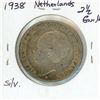 Image 2 : 1938 Netherlands Silver 2 1/2 Gulden