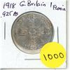 Image 1 : 1918 Great Britain Silver One Florin