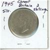 Image 2 : 1945 Great Britain Silver 2 Shillings