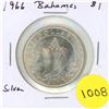 Image 1 : 1966 Bahamas Silver One Dollar