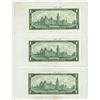 Image 2 : Lot of 3 Canada 1967 Consecutive One Dollar Bills, Beattie/Rasminsky (# G/P 4886133 -135)