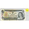 1973 Canada One Dollar Bill, Crow/Bouey (# BAX 0444893)