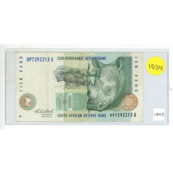 1993 South Africa 10 Rand