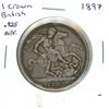 Image 2 : 1897 Great Britain Silver One Crown