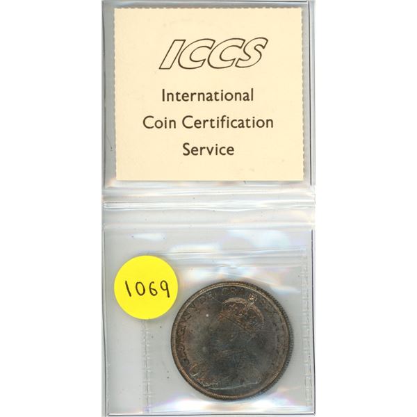 1936 Canada Silver Dollar, MS 64 (ICCS # ZB 307)