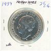 Image 2 : 1939 Netherlands Silver 2 1/2 Gulden