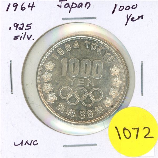 1964 Japan Silver 1000 Yen