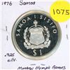 1976 Samoa Silver One Dollar (Montreal Summer Olympics)