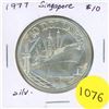 1977 Singapore Silver Ten Dollars