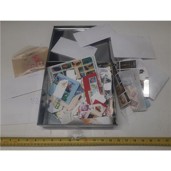 Tin Box of Miscellaneous Stamps