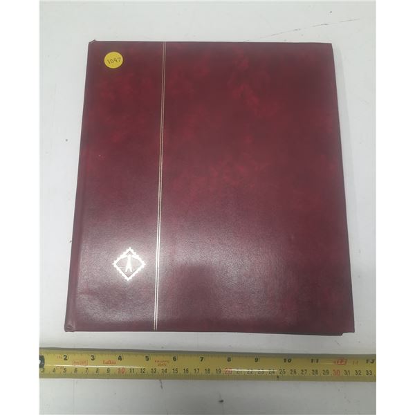 Burgundy (Lighthouse) Stock Book of Unused Canadian Stamps