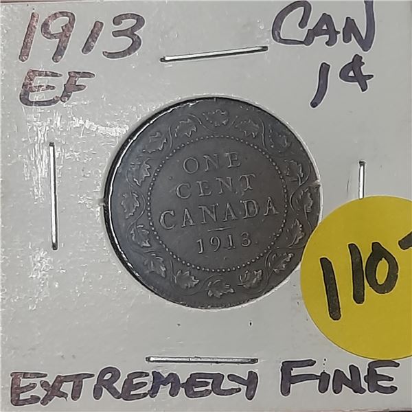 1913 Canada Large One Cent.