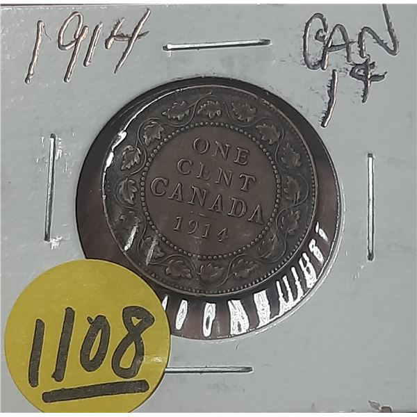 1914 Canada Large One Cent.
