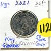 Image 1 : 2021 Canadian 50 Cents Coin - King George End of Reign on Reverse - U.