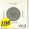 Image 1 : 1913 Canada Silver 25 Cents Coin.