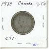 Image 2 : 1930 Canada Silver 25 Cents Coin.